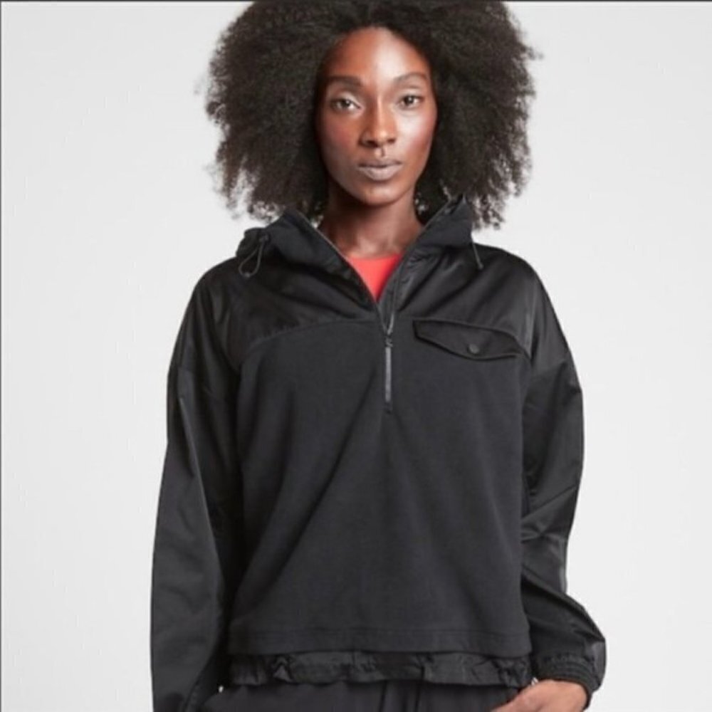 ATHLETA Black Zion Microfleece Jacket